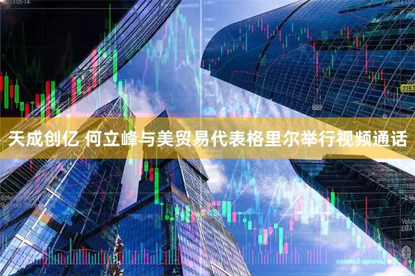 天成创亿 何立峰与美贸易代表格里尔举行视频通话