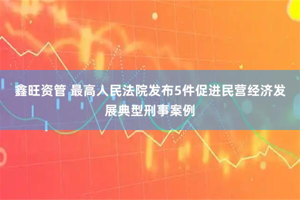 鑫旺资管 最高人民法院发布5件促进民营经济发展典型刑事案例